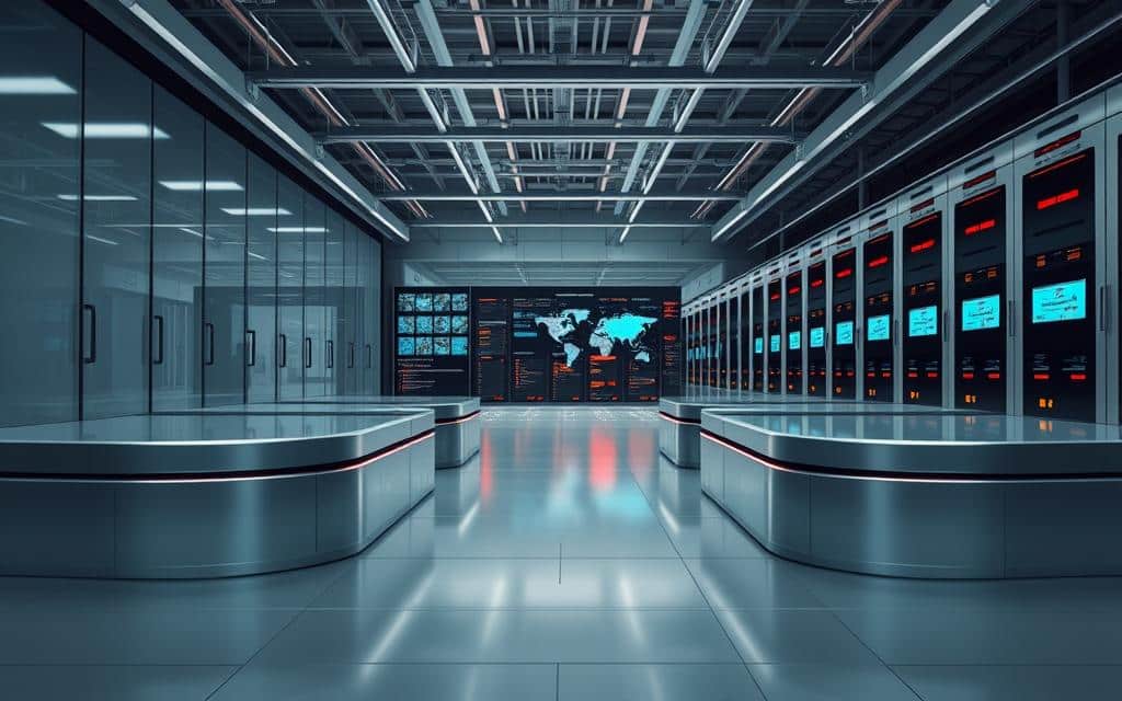 A sleek, modern data warehouse architecture with clean lines and a minimalist aesthetic. In the foreground, a series of interconnected data silos, their smooth metallic surfaces gleaming under soft, diffused lighting. The middle ground features a central data processing hub, with intricate data pipelines and analytics dashboards displayed on holographic screens. In the background, a network of servers and storage arrays, their LED indicators pulsing softly, creating a serene, technology-driven ambiance. The overall scene conveys a sense of efficiency, data-driven decision-making, and the seamless integration of disparate data sources into a cohesive, enterprise-level information ecosystem. A sleek, modern data warehouse architecture with clean lines and a minimalist aesthetic. In the foreground, a series of interconnected data silos, their smooth metallic surfaces gleaming under soft, diffused lighting. The middle ground features a central data processing hub, with intricate data pipelines and analytics dashboards displayed on holographic screens. In the background, a network of servers and storage arrays, their LED indicators pulsing softly, creating a serene, technology-driven ambiance. The overall scene conveys a sense of efficiency, data-driven decision-making, and the seamless integration of disparate data sources into a cohesive, enterprise-level information ecosystem.