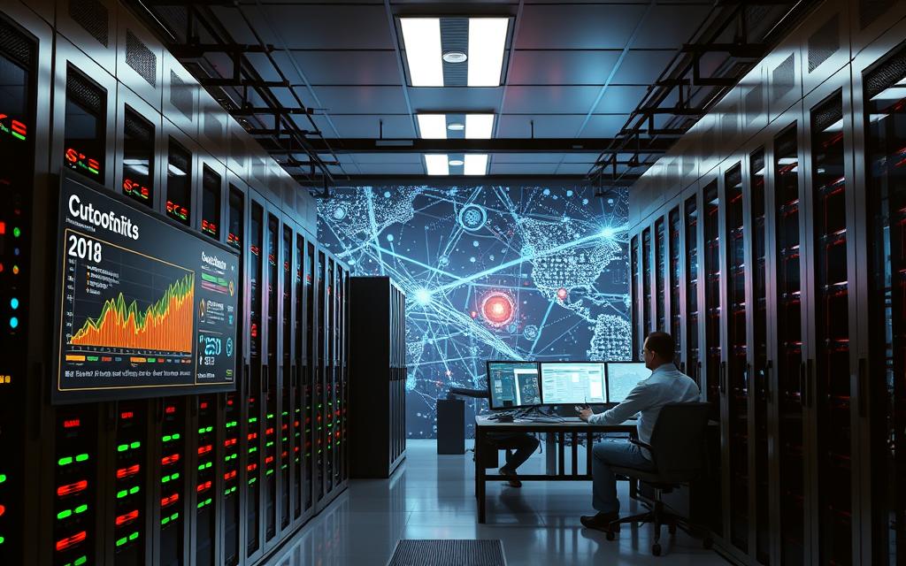 A modern data center, with rows of sleek server racks and glowing LED indicators, illuminated by crisp overhead lighting. In the foreground, a dashboard displays real-time analytics and data visualizations, highlighting the efficient management of reference data at scale. The middle ground features data engineers and analysts collaborating at workstations, reviewing data flows and governance policies. In the background, abstract data patterns and networks intertwine, conveying the complex interconnectivity of the reference data ecosystem. The overall atmosphere is one of precision, control, and the seamless integration of technology and human expertise. A modern data center, with rows of sleek server racks and glowing LED indicators, illuminated by crisp overhead lighting. In the foreground, a dashboard displays real-time analytics and data visualizations, highlighting the efficient management of reference data at scale. The middle ground features data engineers and analysts collaborating at workstations, reviewing data flows and governance policies. In the background, abstract data patterns and networks intertwine, conveying the complex interconnectivity of the reference data ecosystem. The overall atmosphere is one of precision, control, and the seamless integration of technology and human expertise.