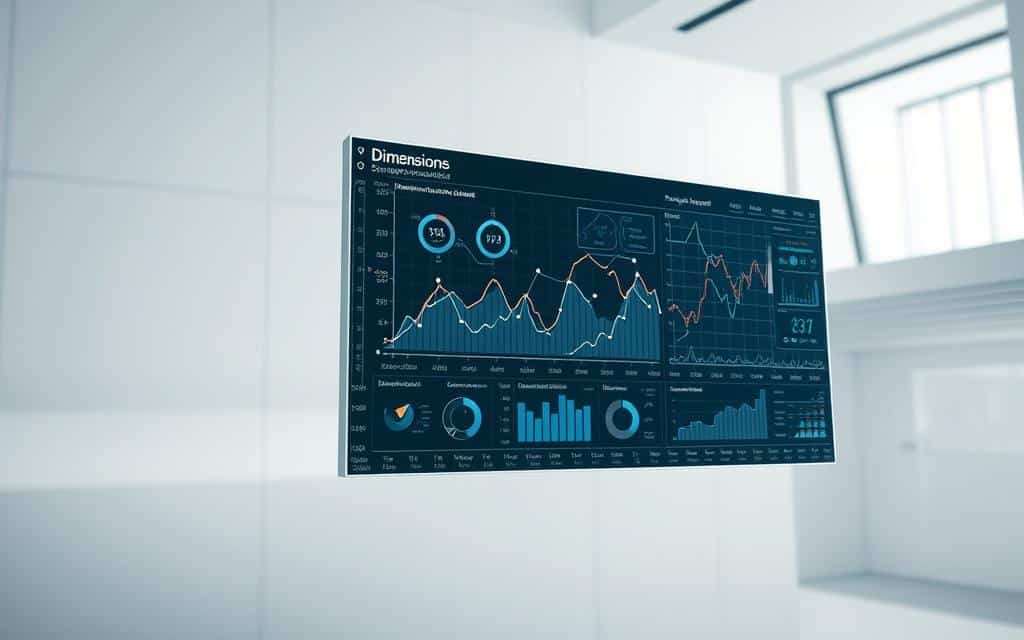 A precision-engineered data dashboard floats against a clean, minimalist backdrop. Intricate data visualizations and metrics cascade across the screen, their elegant lines and curves illuminated by a soft, directional light. The overall aesthetic is one of streamlined efficiency and information clarity, inviting the viewer to dive deeper into the "dimensions" of the scoring model. Dimensional axes, data cubes, and interactive data points populate the foreground, while the background fades into a pristine, architectural expanse suggestive of a futuristic control room. The entire scene conveys a sense of order, control, and informed decision-making - the ideal environment for "measuring the machine" of data quality. A precision-engineered data dashboard floats against a clean, minimalist backdrop. Intricate data visualizations and metrics cascade across the screen, their elegant lines and curves illuminated by a soft, directional light. The overall aesthetic is one of streamlined efficiency and information clarity, inviting the viewer to dive deeper into the "dimensions" of the scoring model. Dimensional axes, data cubes, and interactive data points populate the foreground, while the background fades into a pristine, architectural expanse suggestive of a futuristic control room. The entire scene conveys a sense of order, control, and informed decision-making - the ideal environment for "measuring the machine" of data quality.
